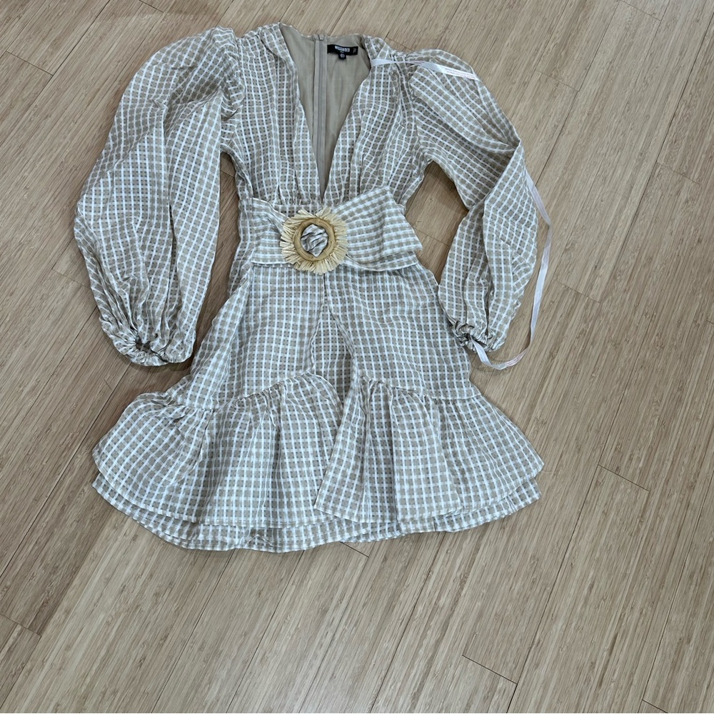 Missguided Kids Plaid Dress with Belt
